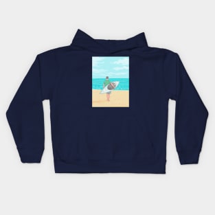 prone paddleboarder Kids Hoodie